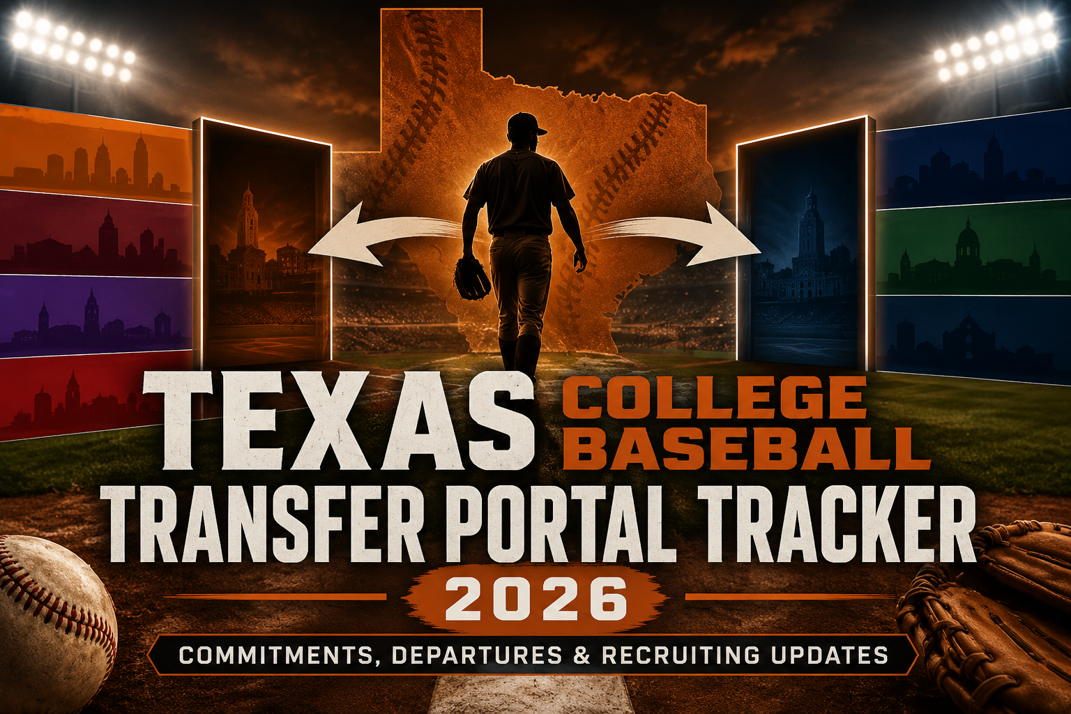 Texas College Baseball Transfer Portal Tracker 2026: Commitments, Departures & Recruiting Updates